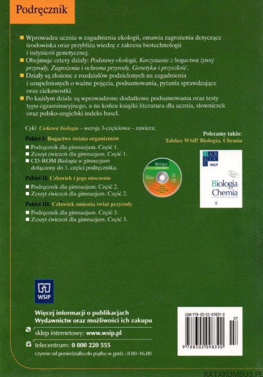 Ciekawa biologia. Człowiek zmienia świat przyrody część 3. PRACA ZBIOROWA