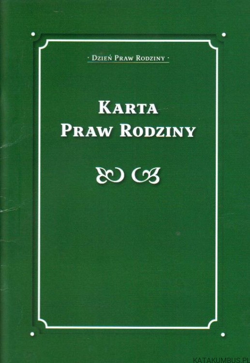 Karta praw rodziny. PRACA ZBIOROWA