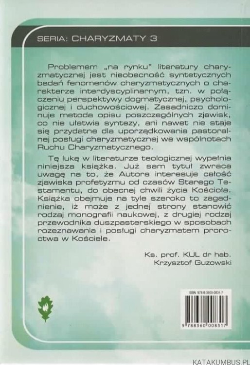Co mówi Duch do kościołów? Ks. dr WŁODZIMIERZ CYRAN