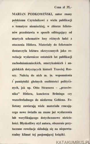 W kręgu Hitlera. MARIAN PODKOWIŃSKI