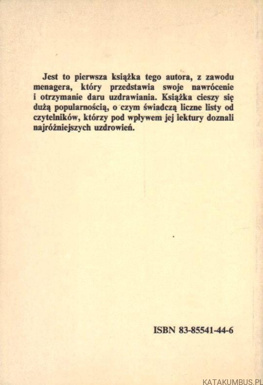 Moc charyzmatycznego uzdrowienia. ANDY O'NEILL