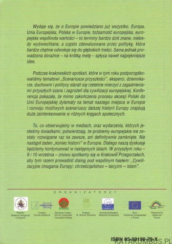 Scenariusze przyszłości - Co chrześcijanie mają do zrobienia w Europie? Red. RAFAŁ BUDNIK, MICHAŁ GÓRA