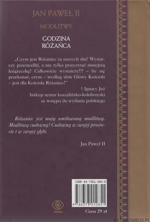 Modlitwy. Godzina różańca. JAN PAWEŁ II
