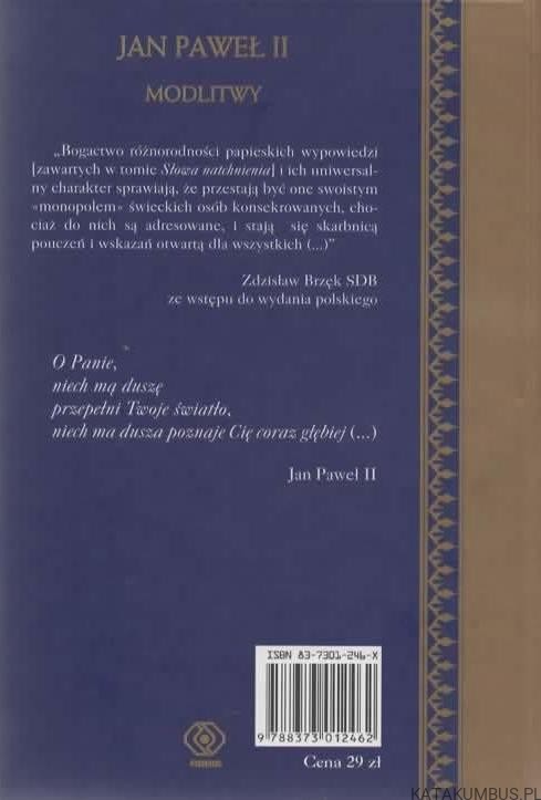 Modlitwy. Słowa natchnienia. JAN PAWEŁ II