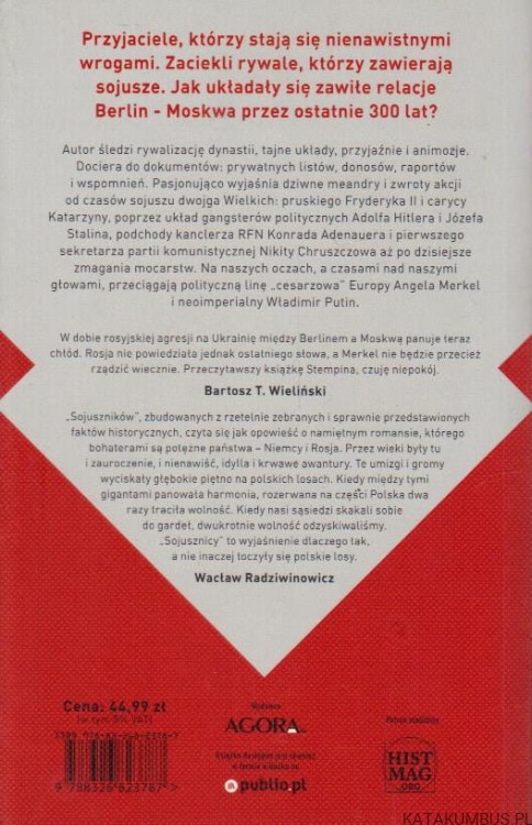 Sojusznicy. Od Fryderyka i Katarzyny Wielkiej do Merkel i Putina. ARKADIUSZ STEMPIN
