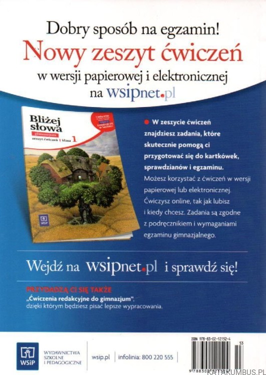 Bliżej słowa gimnazjum podręcznik klasa 1. EWA HORWATH, GRAŻYNA KIEŁB