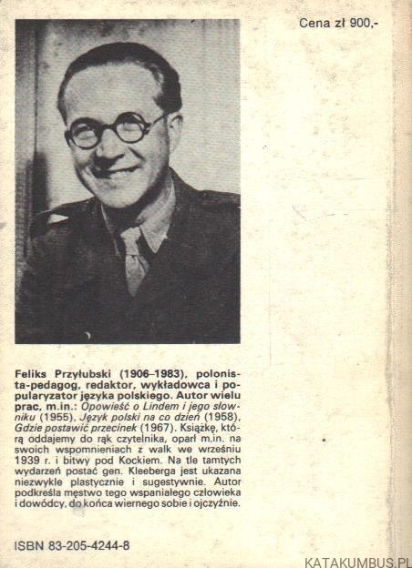 Opowieść o generale Kleebergu. FELIKS PRZYŁUBSKI