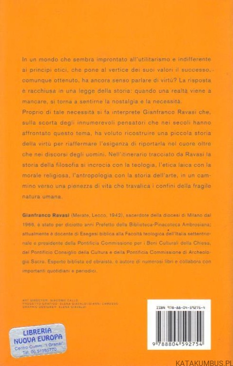 Ritorno Alle Virtu. GIANFRANCO RAVASI (j. włoski)