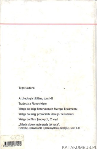 Wstęp do Ewangelii synoptycznych. bp. STANISŁAW GĄDECKI