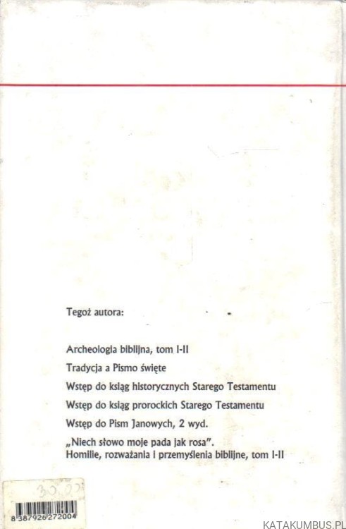 Wstęp do Ewangelii synoptycznych. bp. STANISŁAW GĄDECKI