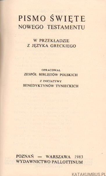 Nowy Testament. PRACA ZBIOROWA