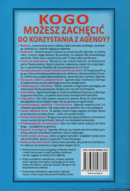Agenda Liturgiczna Maryi Niepokalanej 2019. Tom I. PRACA ZBIOROWA