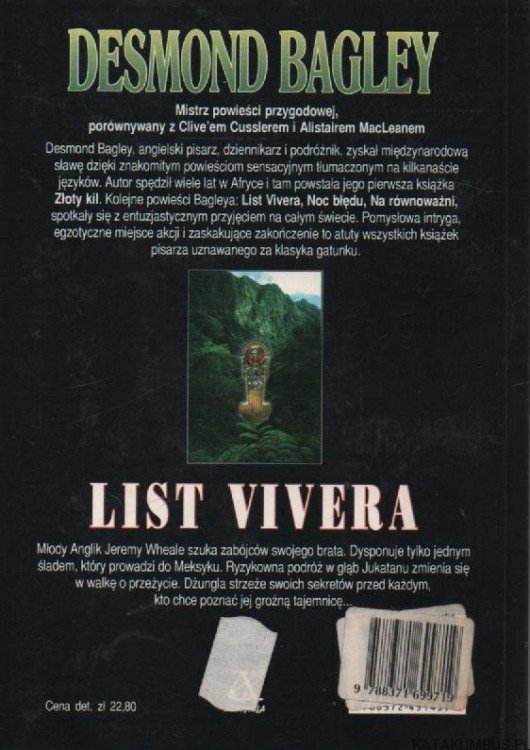 List Vivera. DESMOND BAGLEY
