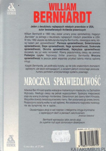 Mroczna sprawiedliwość. WILLIAM BERNHARDT