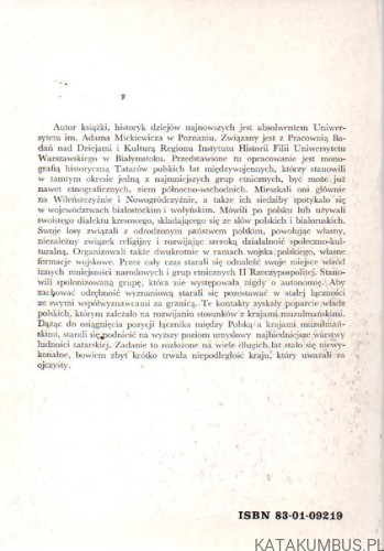 Tatarzy Polscy 1918-1939. ALI MIŚKIEWICZ