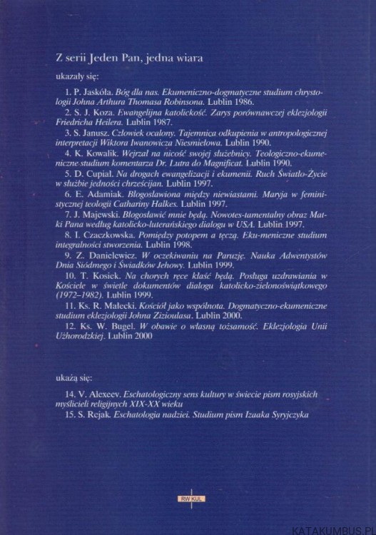 Ekumenia w dobie renesansu. ANDRZEJ KAIM SAC