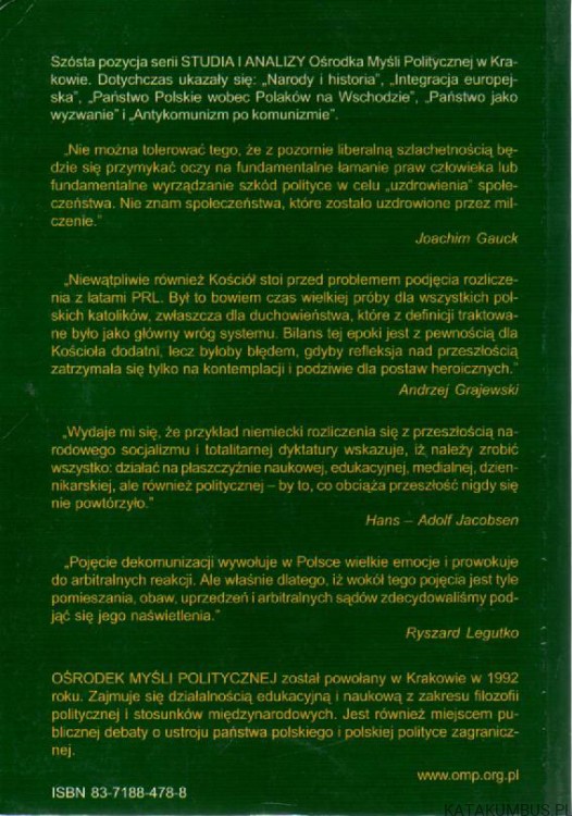 Od totalitaryzmu do demokracji. Red. PAWEŁ KUGLARZ