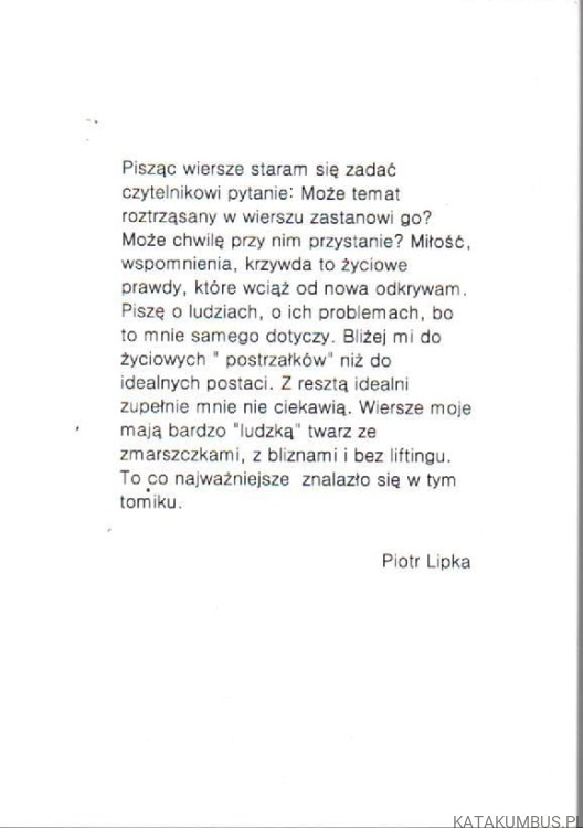 Mowa serca. PIOTR LIPKA
