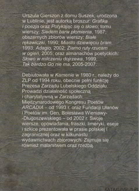 Wiersze patriotyczne. URSZULA GIERSZON
