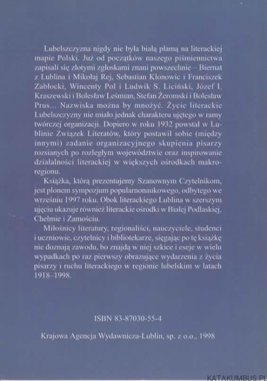 Z dziejów ruchu literackiego. Opr. STANISŁAW A. ŁUKOWSKI