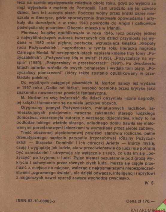 Pożyczalscy w przestworzach. MARY NORTON