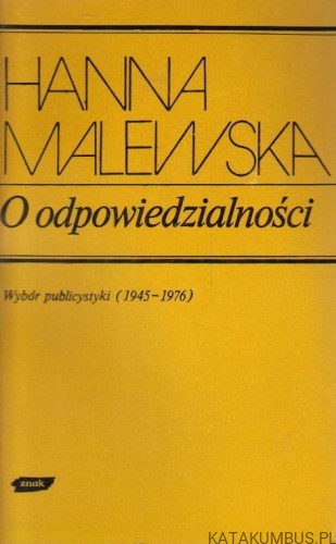 O Odpowiedzialności. HANNA MALEWSKA