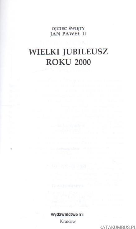 Wielki Jubileusz roku 2000. PRACA ZBIOROWA