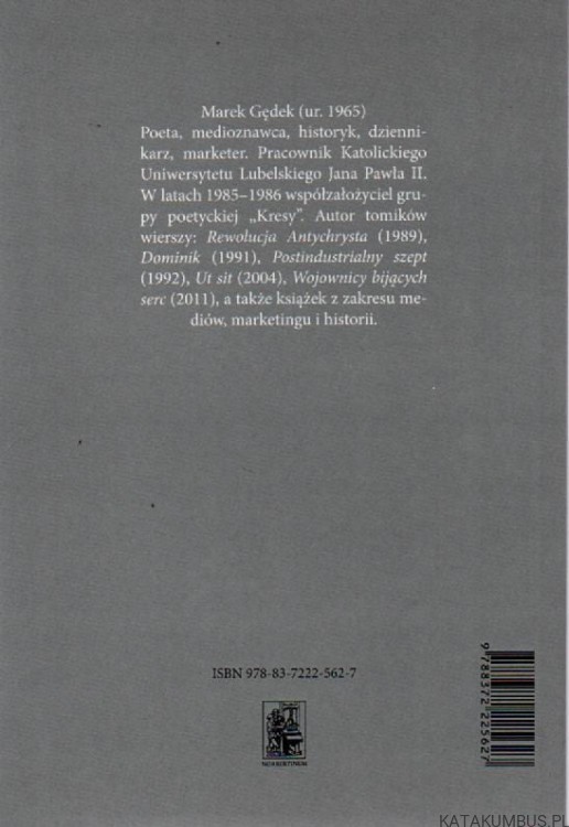 Niedokończony poemat. MAREK GĄDEK