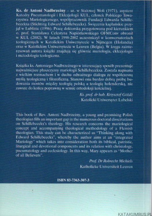 Od Matki Odkupienia do Matki wszystkich wierzących. Ks. ANTONI NADBRZEŻNY
