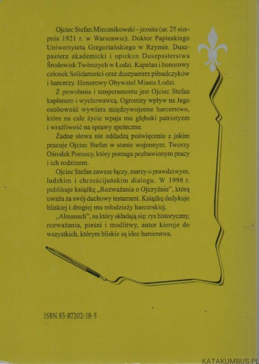 Almanach HARCERSKI. ks. STANISŁAW MIECZNIKOWSKI SJ