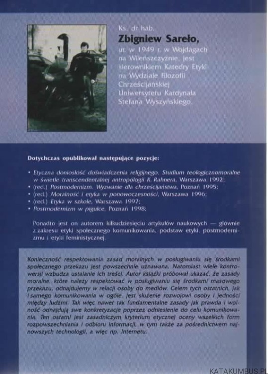 Media w służbie osoby. ZBIGNIEW SAREŁO