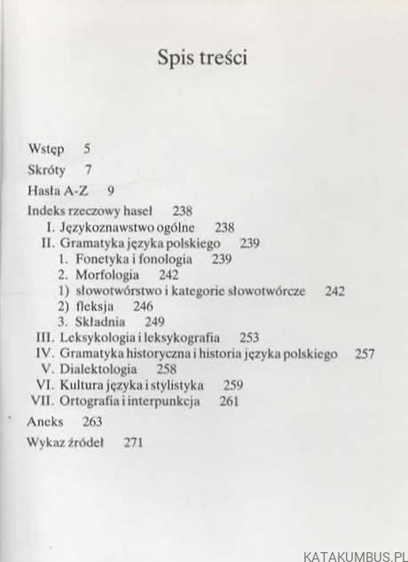 Szkolny słownik nauki o języku. JAN MALCZEWSKI