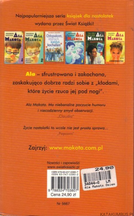 Ala Makota osiemnastka. MAŁGORZATA BUDZYŃSKA