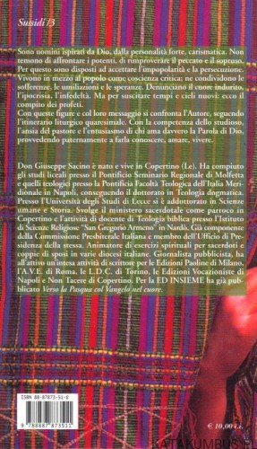 Verso La Pasqua in compagnia dei profeti. GIUSEPPE SACINO