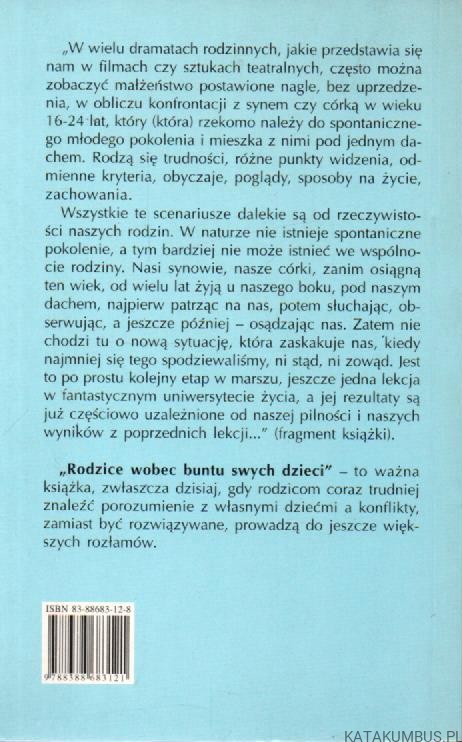 Rodzice wobec buntu swych dzieci. JOSE MARIA HERNANDEZ SEOANE