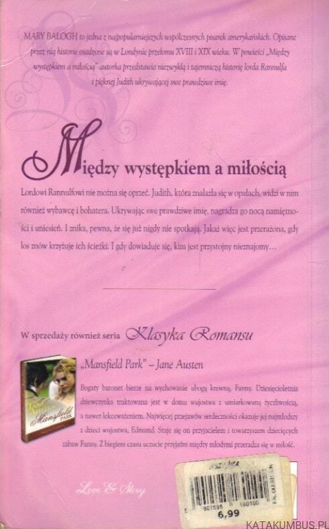 Między występkiem a miłością. MARY BALOGH