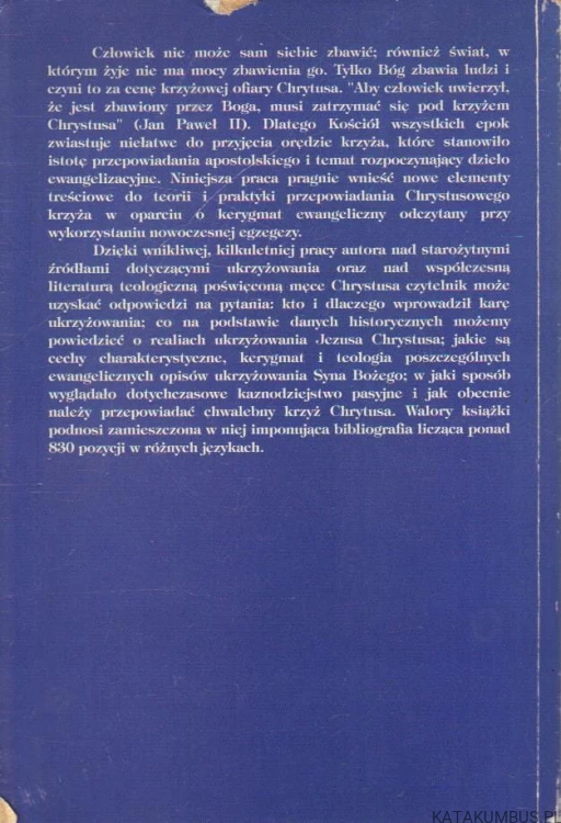 Przepowiadanie Chrystusowego Krzyża. Ks. HENRYK SŁAWIŃSKI