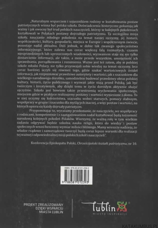 Wychowanie patriotyczne. red Ks. dr hab. PIOTR TOMASZ GOLISZEK