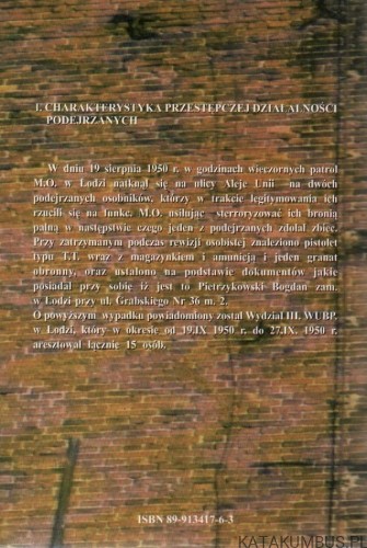 Z dziejów konspiracji młodzieżowych w Łodzi 1948-1953. JAN CHAŃKO, ZBIGNIEW ONUFRZAK