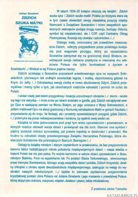 Zdzich szuka ojca. JULIAN GINSBERT