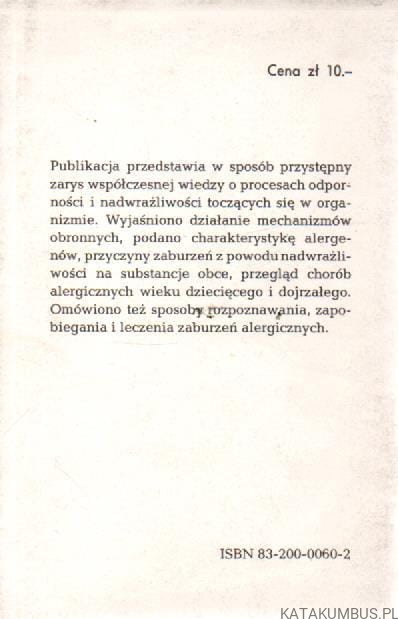 Alergia i choroby alergiczne. BOGDAN ROMAŃSKI