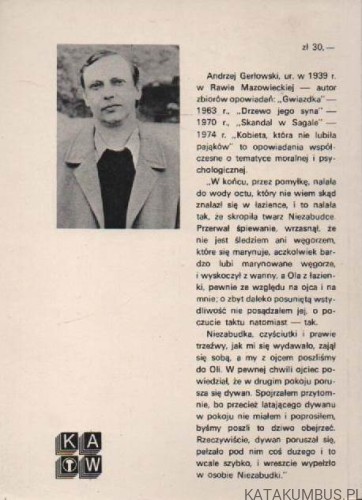 Kobieta, która nie lubiła pająków. ANDRZEJ GERŁOWSKI
