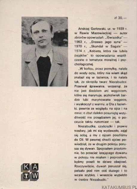 Kobieta, która nie lubiła pająków. ANDRZEJ GERŁOWSKI