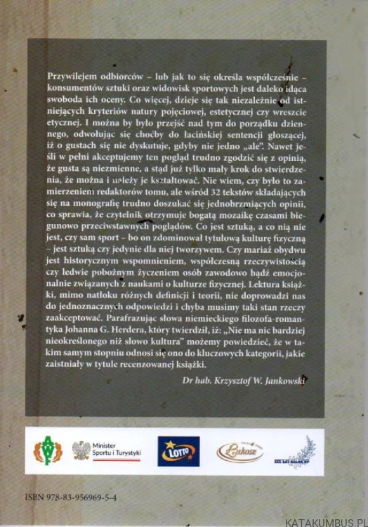 Kultura fizyczna a sztuka. PRACA ZBIOROWA
