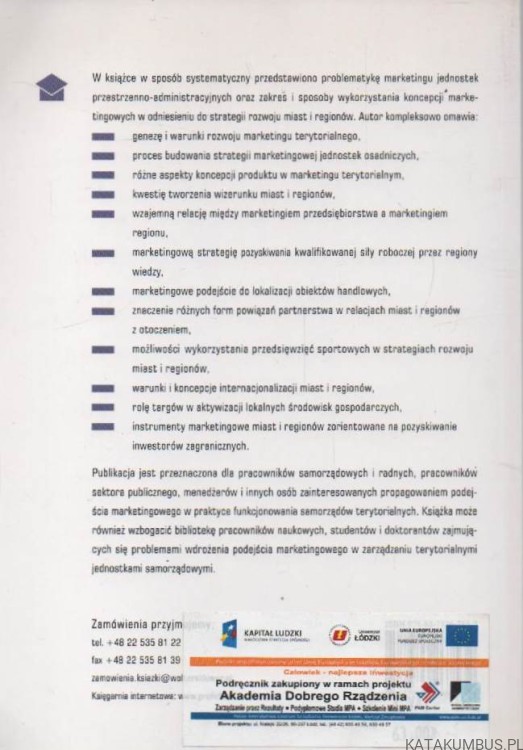 Marketing terytorialny - miasto i region na rynku. ANDRZEJ SZROMNIK