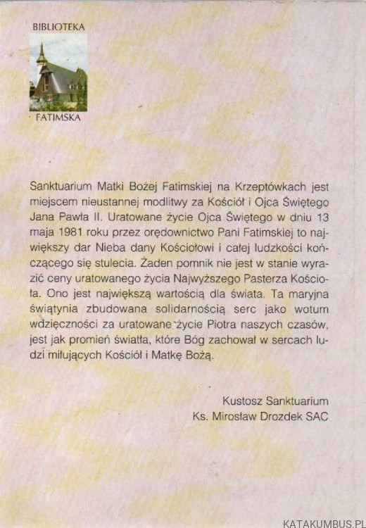 Żywe wotum. opr. ks. MIROSŁAW DROZDEK