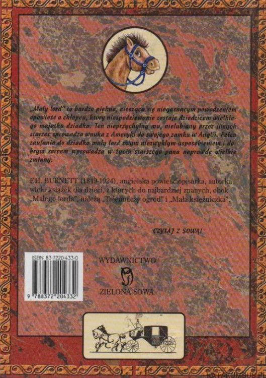 Mały lord. FRANCES HODGSON BURNETT
