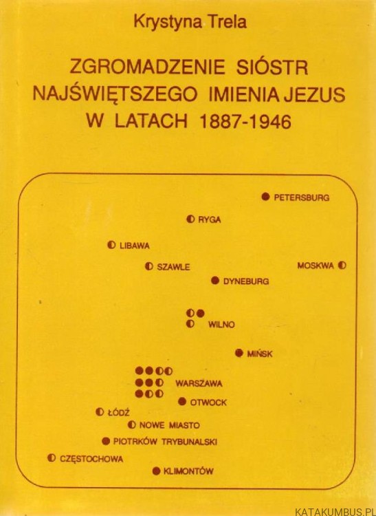 Zgromadzenie sióstr najświętszego imienia Jezus w latach 1887-1946. KRYSTYNA TRELA