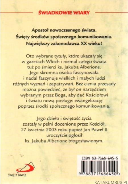 Jakub Alberione - Apostoł naszych czasów. DOMENICO B. SPOLETINI
