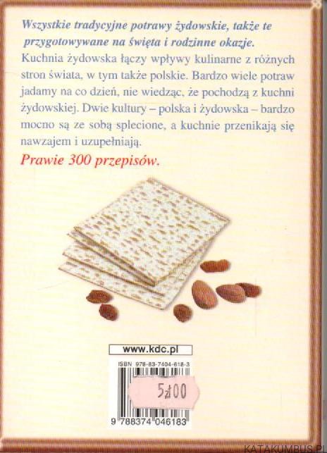 Kuchnia żydowska. TADEUSZ BAROWICZ